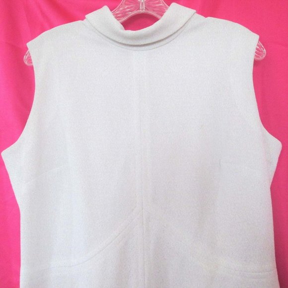 plus size formal 70s prom dress silver mod extra large xl - Picture 3 of 5